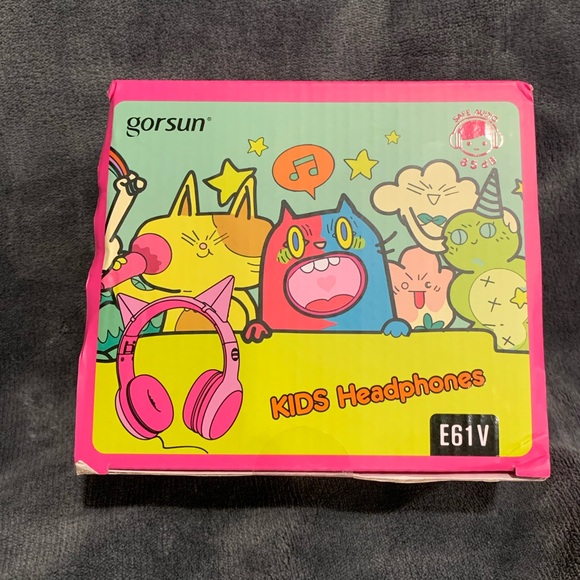 gorsun Kids Headphones with Limited Volume, Children's Headphone Over Ear- pink - Picture 9 of 10